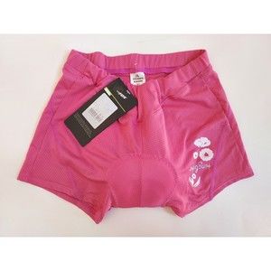 NWT Ladies Kingbike Kinwin Barbie Pink Padded  Bicycle Shorts 4" Inseam Size Med